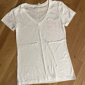 “Bride” v-neck